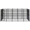 Outdoor Dog Kennel Steel 148.8 ft¬≤